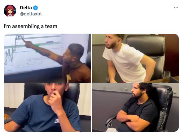 Meme tagged crypto, trading, twitter